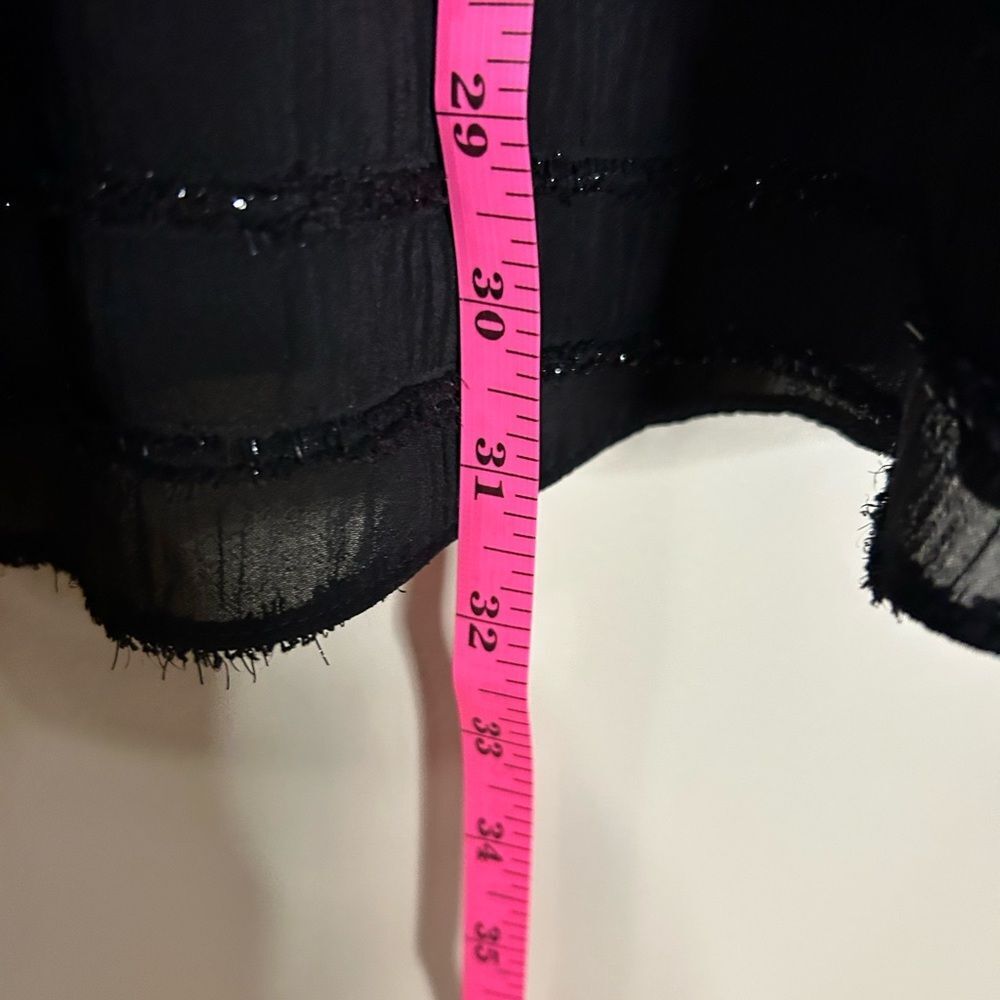 Torrid Black Textured Sparkly Strappy Swing Tank Top Size 2 / 2x - Picture 7 of 8